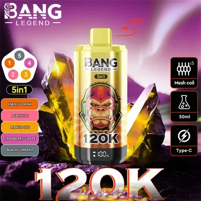 Bang Legend 120K 5in1 Puflar Tek Kullanımlık Vape
